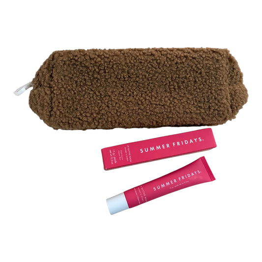 Set cosmetiquera pouch y lip balm en Pink Guava - Summer Fridays