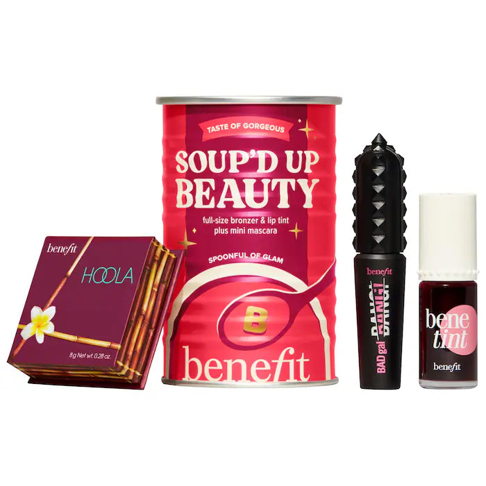 SOBRE PEDIDO - Soup'd Up Beauty - Benetint, Hoola Bronzer and Mini BADgal BANG! Trio - Benefit Cosmetics