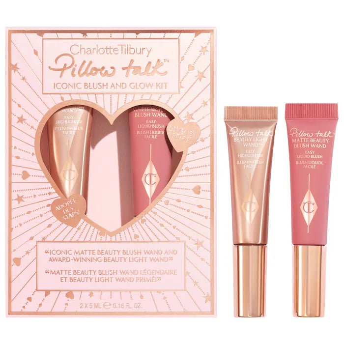 SOBRE PEDIDO - Mini Pillow Talk Iconic Blush and Glow Kit Set - Charlotte Tilbury