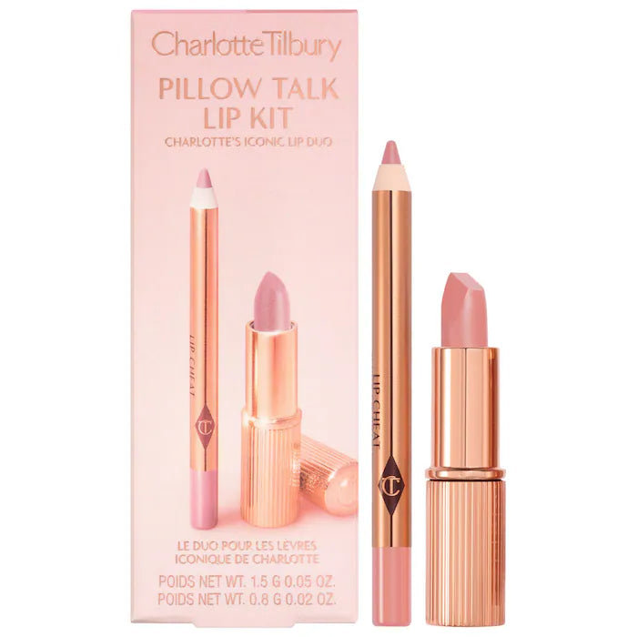 SOBRE PEDIDO - Mini Pillow Talk Lipstick & Liner Set - Charlotte Tilbury