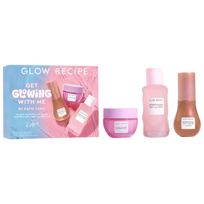 Get Glowing With Me™ Kit by Katie Fang with Hue Drops Tinted Serum - Glow Recipe