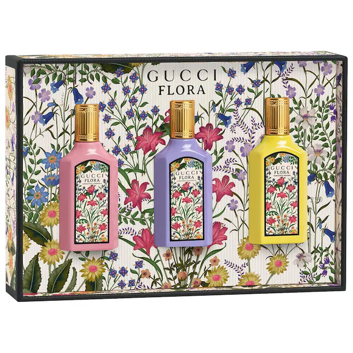 SOBRE PEDIDO - Mini Flora Eau de Parfum Perfume Trio Set - Gucci