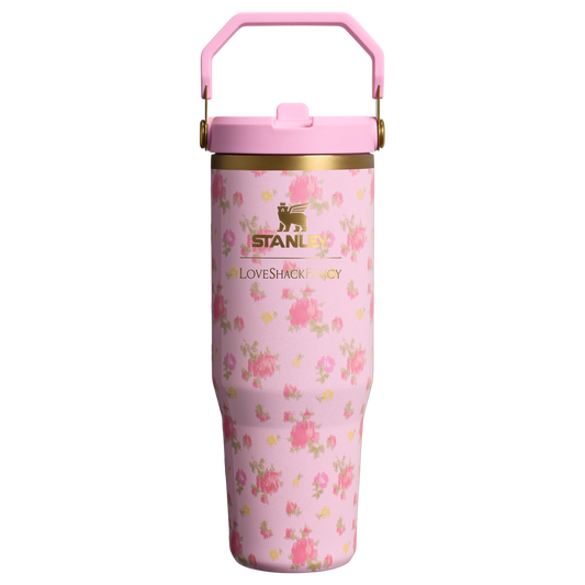 Vaso con pajita abatible Stanley 1913 x LoveShackFancy IceFlow™ | 30 onzas - Ibiza Sunset
