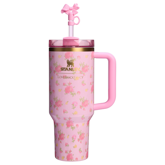 Vaso Stanley 1913 x LoveShackFancy Quencher H2.0 Flowstate™ | 40 onzas - Ibiza Sunset